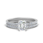 Load image into Gallery viewer, hidden-halo-half-way-radiant-cut-diamond-wedding-ring-set-in-FD9168RAANGLE3-NL-WG
