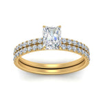 Load image into Gallery viewer, hidden-halo-half-way-radiant-cut-diamond-wedding-ring-set-in-FD9168RAANGLE3-NL-YG

