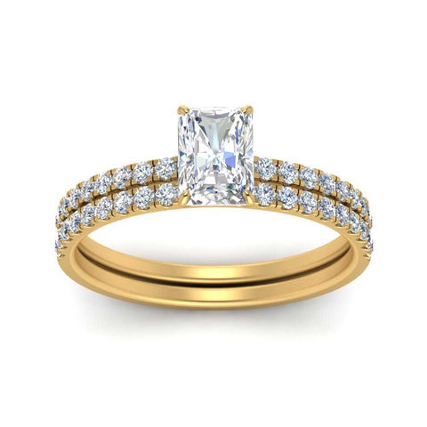 hidden-halo-half-way-radiant-cut-diamond-wedding-ring-set-in-FD9168RAANGLE3-NL-YG
