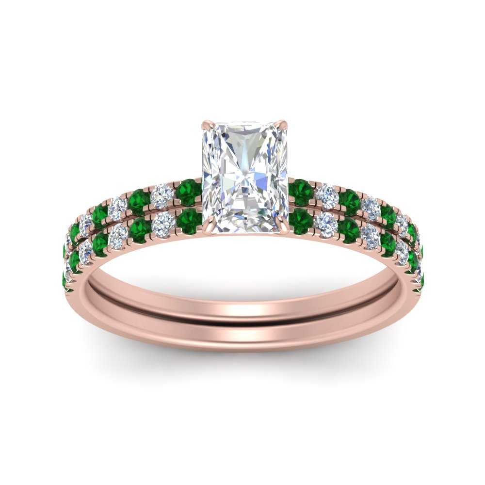 hidden-halo-half-way-radiant-cut-diamond-wedding-ring-set-with-emerald-in-FD9168RAGEMGRANGLE3-NL-RG