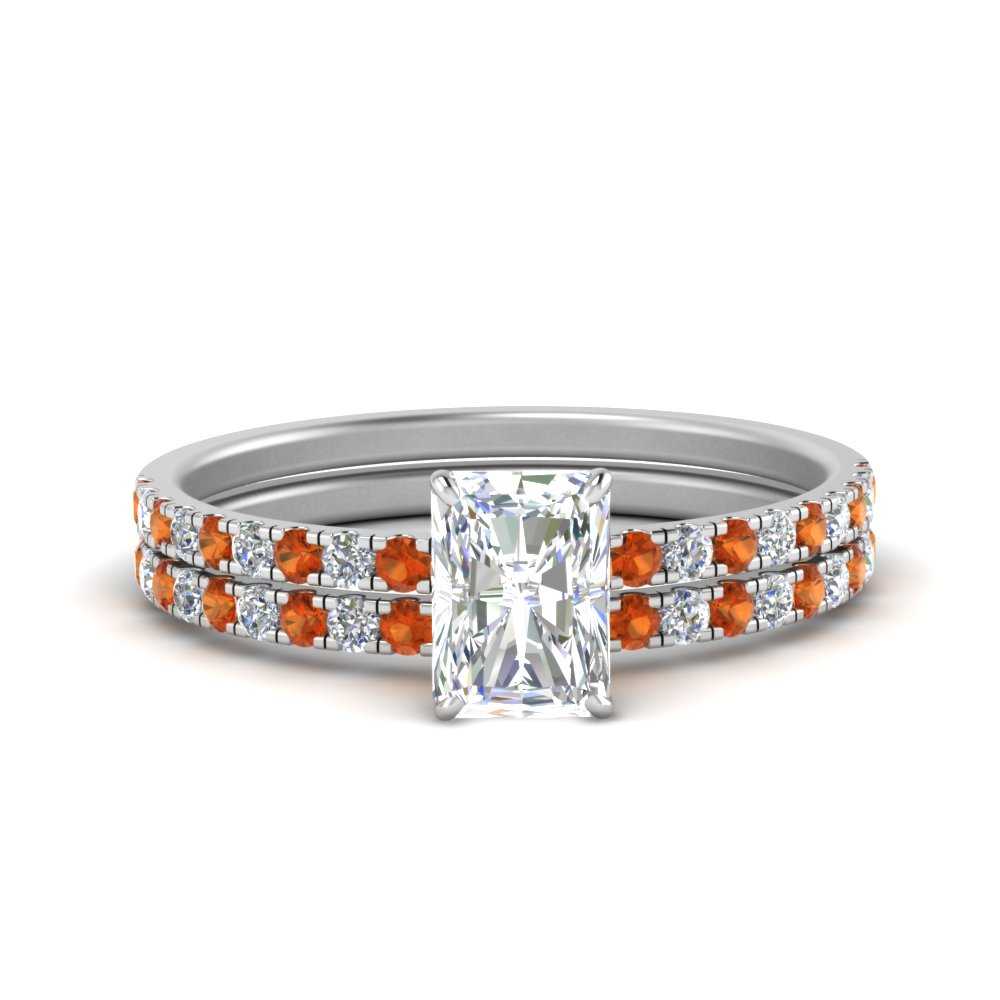 hidden-halo-half-way-radiant-cut-diamond-wedding-ring-set-with-orange-sapphire-in-FD9168RAGSAORANGLE3-NL-WG