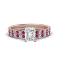 Thumbnail 66 - hidden-halo-half-way-radiant-cut-diamond-wedding-ring-set-with-pink-sapphire-in-FD9168RAGSADRPIANGLE3-NL-RG