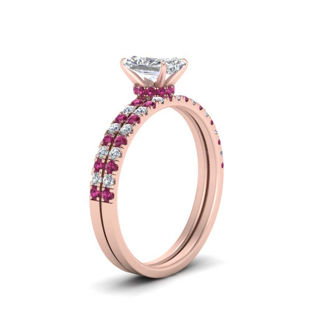 hidden-halo-half-way-radiant-cut-diamond-wedding-ring-set-with-pink-sapphire-in-FD9168RAGSADRPIANGLE3-NL-RG