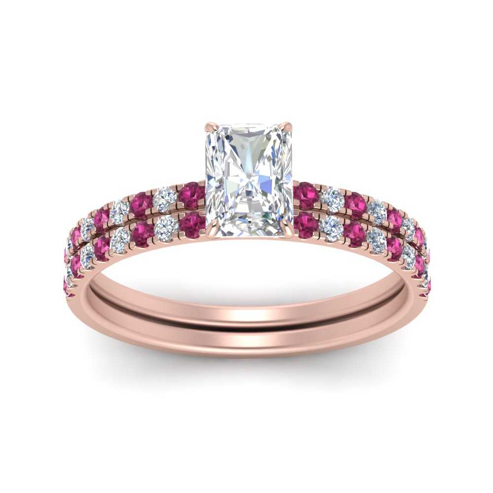 hidden-halo-half-way-radiant-cut-diamond-wedding-ring-set-with-pink-sapphire-in-FD9168RAGSADRPIANGLE3-NL-RG