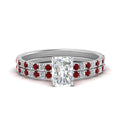 Thumbnail 18 - hidden-halo-half-way-radiant-cut-diamond-wedding-ring-set-with-ruby-in-FD9168RAGRUDRANGLE3-NL-WG