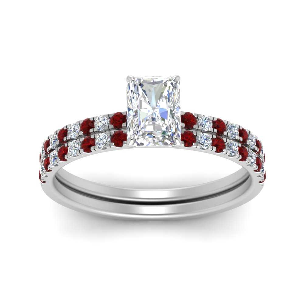 hidden-halo-half-way-radiant-cut-diamond-wedding-ring-set-with-ruby-in-FD9168RAGRUDRANGLE3-NL-WG