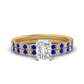 Thumbnail 34 - hidden-halo-half-way-radiant-cut-diamond-wedding-ring-set-with-sapphire-in-FD9168RAGSABLANGLE3-NL-YG