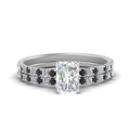 Thumbnail 26 - hidden-halo-half-way-radiant-cut-wedding-ring-set-with-black-diamond-in-FD9168RAGBLACKANGLE3-NL-WG