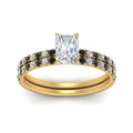 Thumbnail 55 - hidden-halo-half-way-radiant-cut-wedding-ring-set-with-black-diamond-in-FD9168RAGBLACKANGLE3-NL-YG