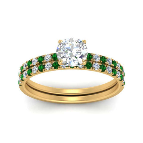 hidden-halo-half-way-round-cut-diamond-wedding-ring-set-with-emerald-in-FD9168ROGEMGRANGLE3-NL-YG