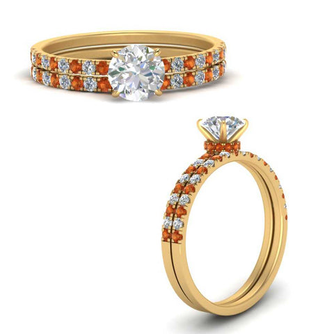 hidden-halo-half-way-round-cut-diamond-wedding-ring-set-with-orange-sapphire-in-FD9168ROGSAORANGLE3-NL-YG