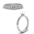 Thumbnail 1 - hidden-halo-half-way-semi-mount-diamond-wedding-ring-set-in-FD9168SMANGLE3-NL-WG