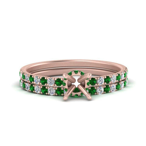 hidden-halo-half-way-semi-mount-diamond-wedding-ring-set-with-emerald-in-FD9168SMGEMGRANGLE3-NL-RG