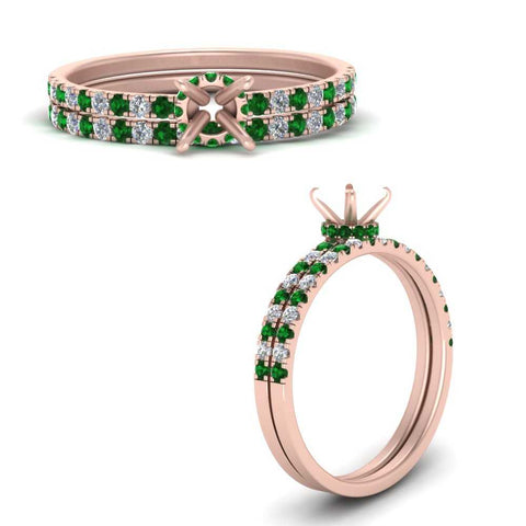 hidden-halo-half-way-semi-mount-diamond-wedding-ring-set-with-emerald-in-FD9168SMGEMGRANGLE3-NL-RG