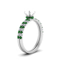 Thumbnail 16 - hidden-halo-half-way-semi-mount-diamond-wedding-ring-set-with-emerald-in-FD9168SMGEMGRANGLE3-NL-WG