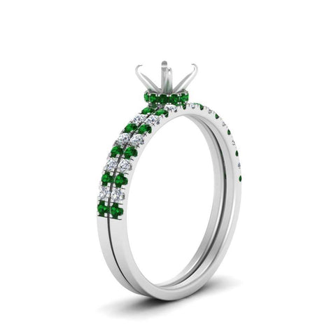 hidden-halo-half-way-semi-mount-diamond-wedding-ring-set-with-emerald-in-FD9168SMGEMGRANGLE3-NL-WG