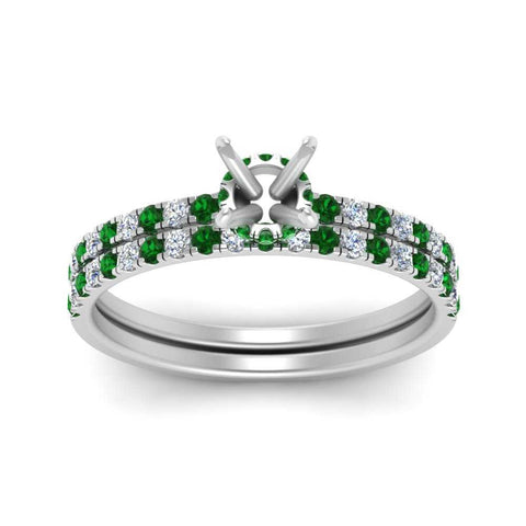 hidden-halo-half-way-semi-mount-diamond-wedding-ring-set-with-emerald-in-FD9168SMGEMGRANGLE3-NL-WG