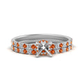 Thumbnail 10 - hidden-halo-half-way-semi-mount-diamond-wedding-ring-set-with-orange-sapphire-in-FD9168SMGSAORANGLE3-NL-WG