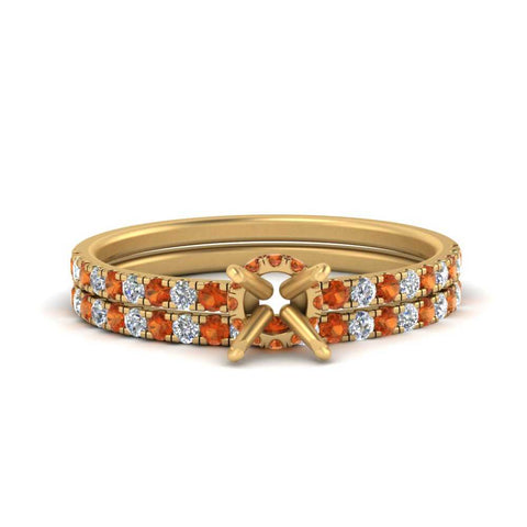 hidden-halo-half-way-semi-mount-diamond-wedding-ring-set-with-orange-sapphire-in-FD9168SMGSAORANGLE3-NL-YG