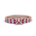 Thumbnail 38 - hidden-halo-half-way-semi-mount-diamond-wedding-ring-set-with-pink-sapphire-in-FD9168SMGSADRPIANGLE3-NL-RG