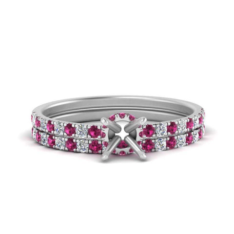 hidden-halo-half-way-semi-mount-diamond-wedding-ring-set-with-pink-sapphire-in-FD9168SMGSADRPIANGLE3-NL-WG