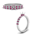 Thumbnail 5 - hidden-halo-half-way-semi-mount-diamond-wedding-ring-set-with-pink-sapphire-in-FD9168SMGSADRPIANGLE3-NL-WG