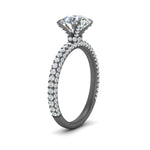 Load image into Gallery viewer, hidden-halo-micropave-diamond-engagement-ring-in-black-gold-FD-9972RORANGLE2-NL-BG?v=1757929408
