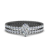 Load image into Gallery viewer, hidden-halo-pear-wedding-ring-set-in-black-gold-FD9168PEANGLE3-NL-BG