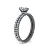Load image into Gallery viewer, hidden-halo-pear-wedding-ring-set-in-black-gold-FD9168PEANGLE3-NL-BG