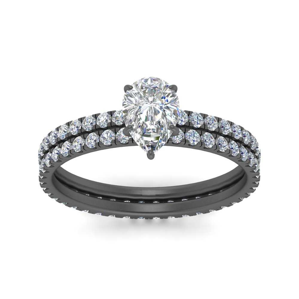 hidden-halo-pear-wedding-ring-set-in-black-gold-FD9168PEANGLE3-NL-BG