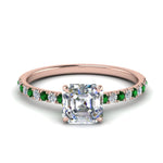 Load image into Gallery viewer, hidden-halo-petite-asscher-cut-diamond-engagement-ring-with-emerald-in-FD9168ASRGEMGRANGLE3-NL-RG
