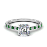 Load image into Gallery viewer, hidden-halo-petite-asscher-cut-diamond-engagement-ring-with-emerald-in-FD9168ASRGEMGRANGLE3-NL-WG
