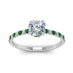 Load image into Gallery viewer, hidden-halo-petite-asscher-cut-diamond-engagement-ring-with-emerald-in-FD9168ASRGEMGRANGLE3-NL-WG
