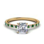 Load image into Gallery viewer, hidden-halo-petite-asscher-cut-diamond-engagement-ring-with-emerald-in-FD9168ASRGEMGRANGLE3-NL-YG
