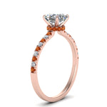 Load image into Gallery viewer, hidden-halo-petite-asscher-cut-diamond-engagement-ring-with-orange-sapphire-in-FD9168ASRGSAORANGLE3-NL-RG
