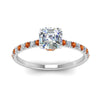 Load image into Gallery viewer, hidden-halo-petite-asscher-cut-diamond-engagement-ring-with-orange-sapphire-in-FD9168ASRGSAORANGLE3-NL-WG