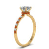 Load image into Gallery viewer, hidden-halo-petite-asscher-cut-diamond-engagement-ring-with-orange-sapphire-in-FD9168ASRGSAORANGLE3-NL-YG