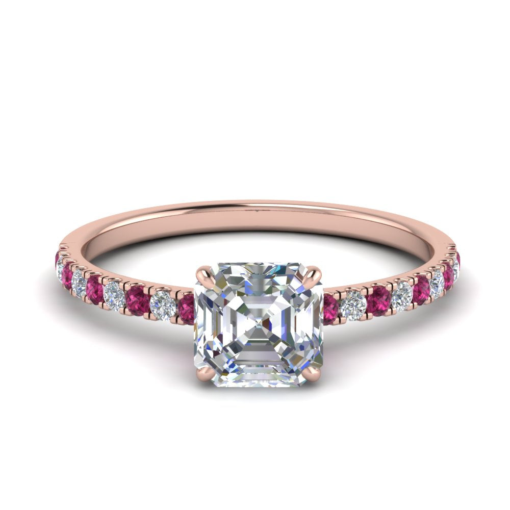 hidden-halo-petite-asscher-cut-diamond-engagement-ring-with-pink-sapphire-in-FD9168ASRGSADRPIANGLE3-NL-RG