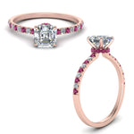 Load image into Gallery viewer, hidden-halo-petite-asscher-cut-diamond-engagement-ring-with-pink-sapphire-in-FD9168ASRGSADRPIANGLE3-NL-RG
