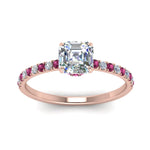 Load image into Gallery viewer, hidden-halo-petite-asscher-cut-diamond-engagement-ring-with-pink-sapphire-in-FD9168ASRGSADRPIANGLE3-NL-RG
