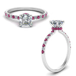 Load image into Gallery viewer, hidden-halo-petite-asscher-cut-diamond-engagement-ring-with-pink-sapphire-in-FD9168ASRGSADRPIANGLE3-NL-WG
