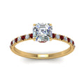 Thumbnail 46 - hidden-halo-petite-asscher-cut-diamond-engagement-ring-with-ruby-in-FD9168ASRGRUDRANGLE3-NL-YG