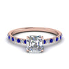 Load image into Gallery viewer, hidden-halo-petite-asscher-cut-diamond-engagement-ring-with-sapphire-in-FD9168ASRGSABLANGLE3-NL-RG