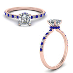 Load image into Gallery viewer, hidden-halo-petite-asscher-cut-diamond-engagement-ring-with-sapphire-in-FD9168ASRGSABLANGLE3-NL-RG
