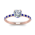 Load image into Gallery viewer, hidden-halo-petite-asscher-cut-diamond-engagement-ring-with-sapphire-in-FD9168ASRGSABLANGLE3-NL-RG
