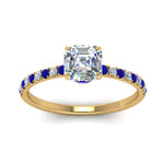 Load image into Gallery viewer, hidden-halo-petite-asscher-cut-diamond-engagement-ring-with-sapphire-in-FD9168ASRGSABLANGLE3-NL-YG
