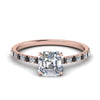Load image into Gallery viewer, hidden-halo-petite-asscher-cut-engagement-ring-with-black-diamond-in-FD9168ASRGBLACKANGLE3-NL-RG