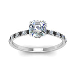 Load image into Gallery viewer, hidden-halo-petite-asscher-cut-engagement-ring-with-black-diamond-in-FD9168ASRGBLACKANGLE3-NL-WG
