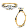 Load image into Gallery viewer, hidden-halo-petite-asscher-cut-engagement-ring-with-black-diamond-in-FD9168ASRGBLACKANGLE3-NL-YG