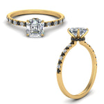 Load image into Gallery viewer, hidden-halo-petite-asscher-cut-engagement-ring-with-black-diamond-in-FD9168ASRGBLACKANGLE3-NL-YG
